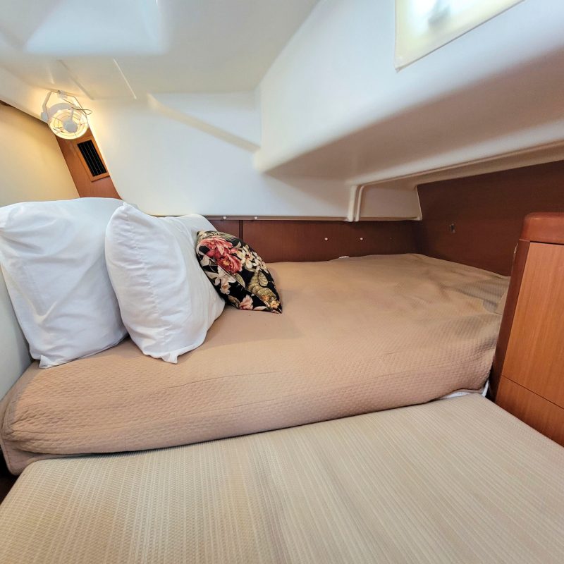 a bedroom with a large bed in a room