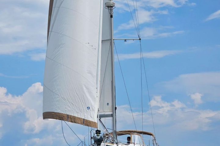 a ship in a body of water